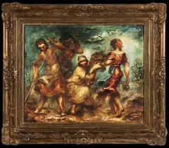 Antonín Procházka, Harvest, 1940s, Oil and wax on canvas and cardboard