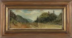 Cyril Bouda, Kokořín, 1943, Oil on paperboard