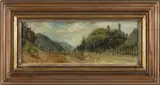 Cyril Bouda, Kokořín, 1943, Oil on paperboard