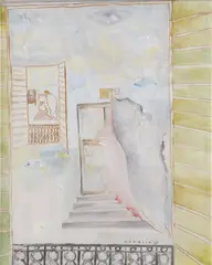 Antonín Hamsík, A Visit by Seashell, 1967, Oil on canvas