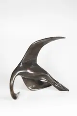 Vincenc Vingler, Injured Heron, 1960s, Bronze