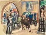 Henri Epstein, Mieszkańcy wsi na targu, 1924