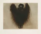 Arnulf Rainer, Der zornige Engel (Aus: Schreckversteck), 1978, Kaltnadel über Zinkklischee auf Hahnemühle (Wasserzeichen)