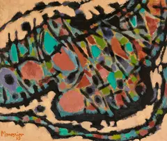 Alfred Manessier, La Colline de Régusse, 1959, Öl auf Leinwand