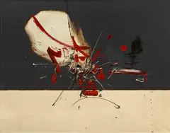 Georges Mathieu, Attila a Torcello, 1961, Öl auf Leinwand