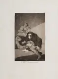 Francisco Goya, "El Vergonzoso", 1868, Radierung und Aquatinta auf Papier