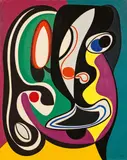 Auguste Herbin, Composition, 1928, Öl auf Leinwand