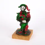Markus Lüpertz, Harlekin, Bronze, schwarz patiniert, teilweise bemalt