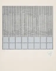 Écriture by Jesús Rafael Soto, 1979, Serigrafie auf Karton, sold Aug 2023