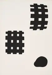 Floc'h, Composition, 1991, Acryl auf Leinwand