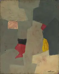Composition abstraite by Serge Poliakoff, 1966, Öl auf Leinwand, sold Nov 2024