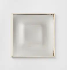 Victor Bonato, Ohne Titel, Ca. 1968-1970, Konvexspiegel in Holzrahmen