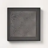 Ludwig Wilding, Ohne Titel (61), 1969, Serigrafie auf Plexiglas und Karton in schwarz gefasstem Holzrahmen