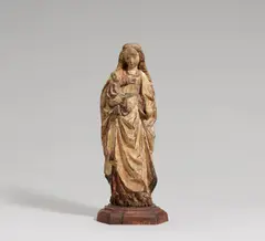 Deutsche Schule, Maria mit dem Christuskind, Weichholz, polychrom gefasst