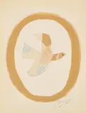 Georges Braque, L'oiseau des sables (Aus: Braque lithographe), 1962, Farblithografie auf Büttenkarton