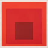Ohne Titel (Albers in Bottrop) by Josef Albers, 1973, Farbserigrafie auf Büttenkarton, sold Mar 2023
