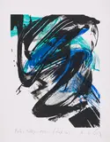 Karl Otto Götz, Telsyn, 1994, Farblithografie auf leichtem Karton