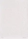 Ohne Titel by Günther Uecker, 2003, Prägedruck auf Bütten, sold Mar 2023