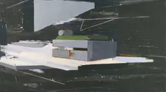 Jan Dörre, Ohne Titel, 2004, Öl und Kreide auf Leinwand