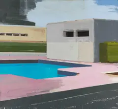 Jan Dörre, Ohne Titel, 2004, Öl und Kreide auf Leinwand