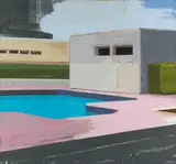 Jan Dörre, Ohne Titel, 2004, Öl und Kreide auf Leinwand