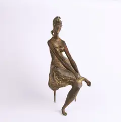 Clemens Pasch, Nana, Bronze, braun und hellbraun patiniert