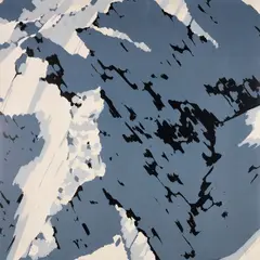 Gerhard Richter, Schweizer Alpen I (A1), 1969, Farbserigrafie auf leichtem Karton