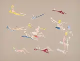 Werner Berges, Ohne Titel, 1983, Farblithografie auf Bütten