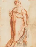 Italienische Schule, Allegorische Figur mit einem Vogel