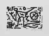 A. R. Penck, Ohne Titel, Serigrafie auf Bütten