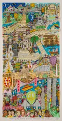 James Rizzi, The same Wind blows around the World, 1994, 3D-Farbserigrafie auf leichtem Karton