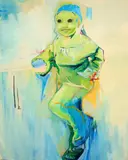 Yangyang Meng, "Standard Smile", 2008, Öl auf Leinwand