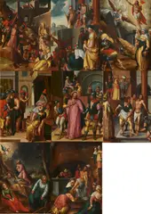 Peter Candid, Acht Gemälde zur Passion Christi, Jeweils Öl auf Holz