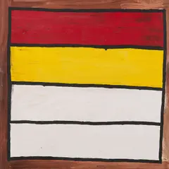 Peter Young, "#31", 1970, Acryl auf Leinen