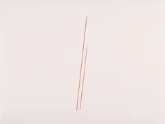 Fred Sandback, Ohne Titel, 1975, Farblithografie auf Velin