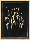 Wobbe Alkema, Ohne Titel, 1953, Linolschnitt auf Velin