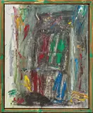 Markus Lüpertz, "Das Fenster", Um 2002, Öl auf Leinwand