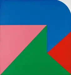 "S-BG" by Georg Karl Pfahler, 1968, Acryl auf Leinwand, sold Nov 2024