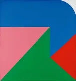 "S-BG" by Georg Karl Pfahler, 1968, Acryl auf Leinwand, sold Nov 2024