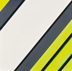 Günter Fruhtrunk, "Offenes Weiss" (ET. II 75), 1975, Acryl auf Leinwand
