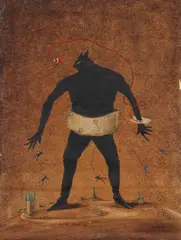 Bernard Quesniaux, Ohne Titel (für die Oper "Faust"), 1987, Öl auf Leinen