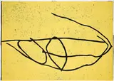 Martin Noël, Ohne Titel, 1995, Farbholzschnitt auf acrylbespachteltem Papier
