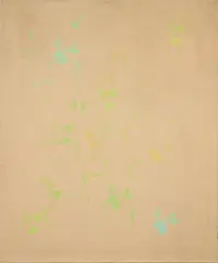 Jiří David, "Mimo Ubrus", 1989, Öl auf Jute