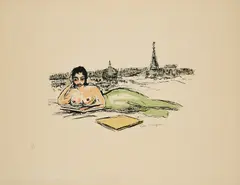 Kees van Dongen, La Seine, Ca. 1963, Farblithografie auf BFK RIVES (Wasserzeichen)