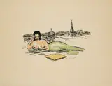 Kees van Dongen, La Seine, Ca. 1963, Farblithografie auf BFK RIVES (Wasserzeichen)