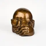 Ulrike Enders, Zuhörer, 1985, Bronze, braun patiniert