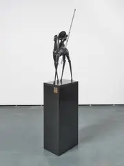 Willem Lenssinck, Himmelsreiter, 1995, Bronze, braun patiniert. Auf Granitsockel