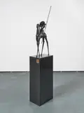 Willem Lenssinck, Himmelsreiter, 1995, Bronze, braun patiniert. Auf Granitsockel