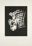 Georg Baselitz, Dresner Frau IV, 1990, Holzschnitt auf Velin