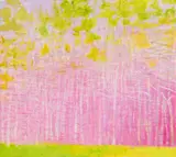 Wolf Kahn, "Lemon Yellow / Pale Magenta", 2008, Öl auf Leinwand